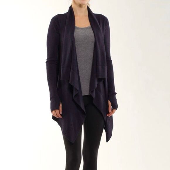 Lululemon Women's Wrap Cardigan Sweater Size M Long Sleeve - Picture 1 of 6